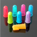 soft silicone dog finger toothbrush for cats and puppies detail 2
