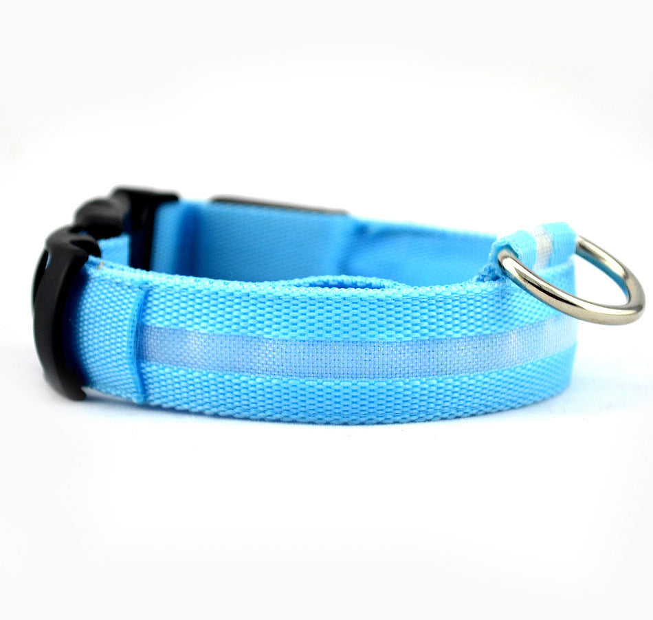 led dog collar for night walks rechargeable detail 5
