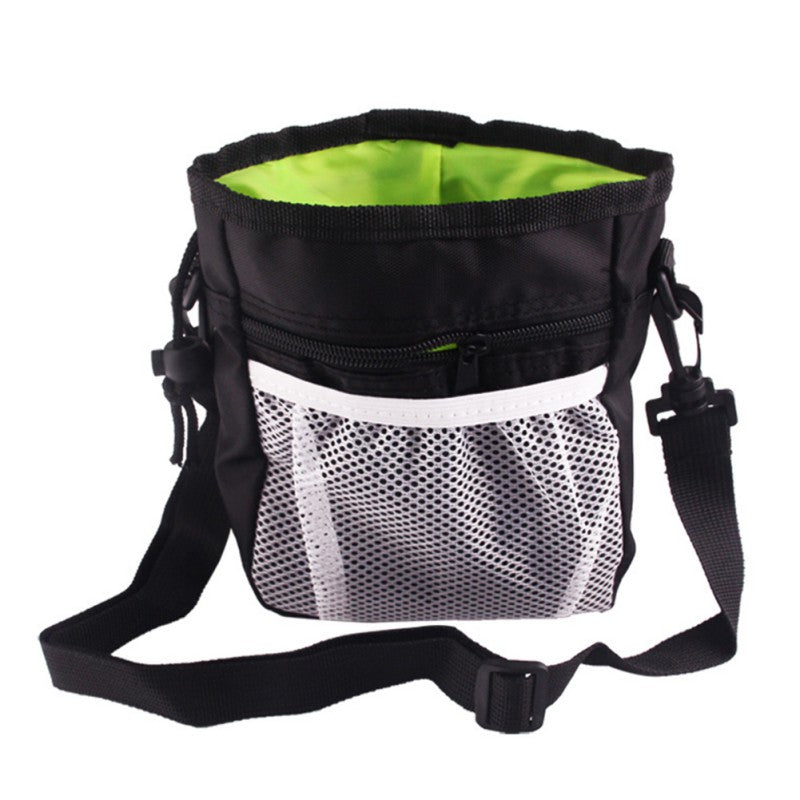 Dog Treat Pouch for Training Walks – Drawstring Snack Bag with Belt Clip