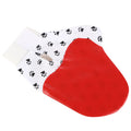 silicone pet grooming glove deshedding bath brush detail 2