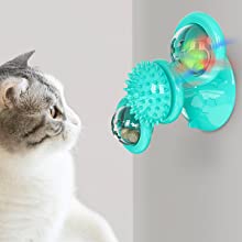 Catnip windmill spinner toy for indoor cats