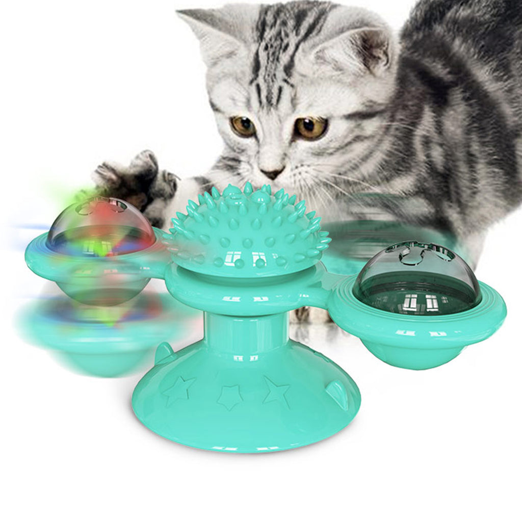 Interactive windmill cat toy product view
