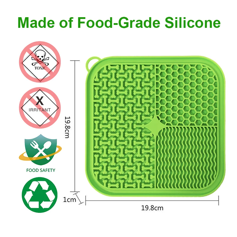 silicone dog lick mat with suction cups detail 2