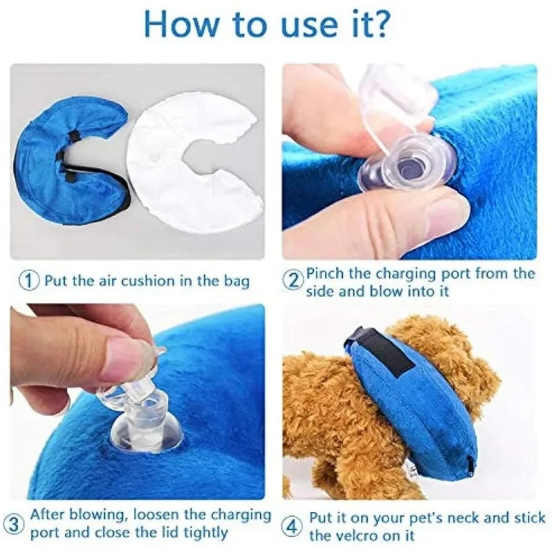 Soft Inflatable Dog Cone – Recovery Collar Alternative After Surgery 5
