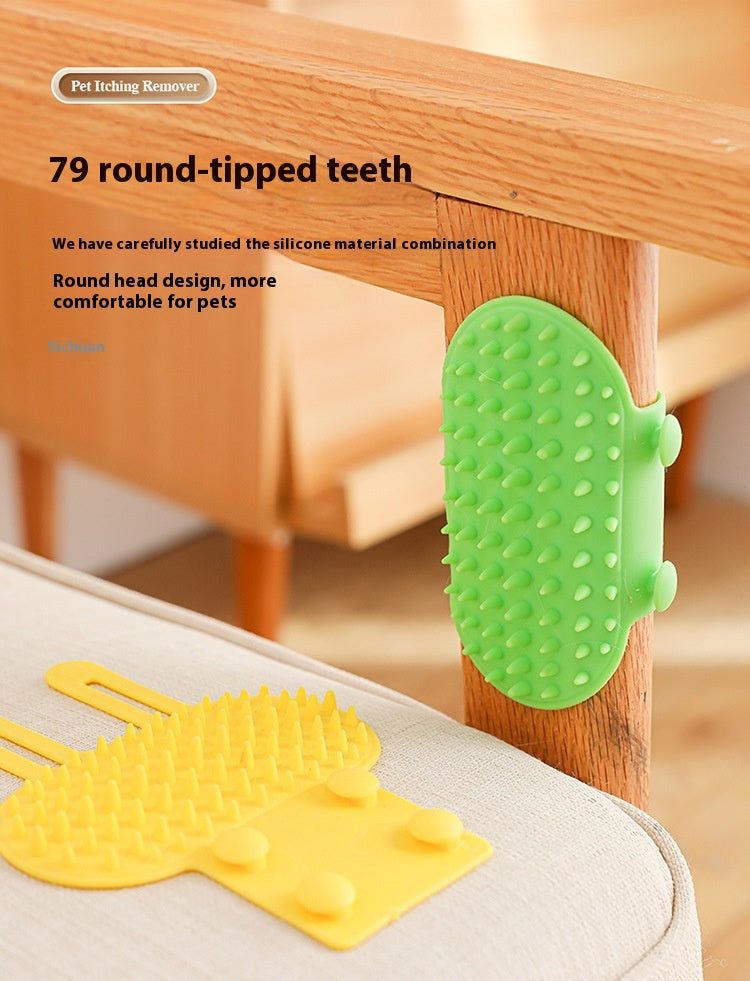 Cat corner self groomer wall massage brush