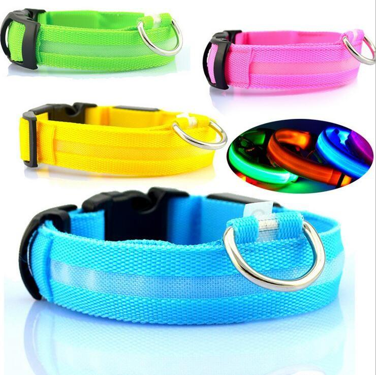 led dog collar for night walks rechargeable detail 3