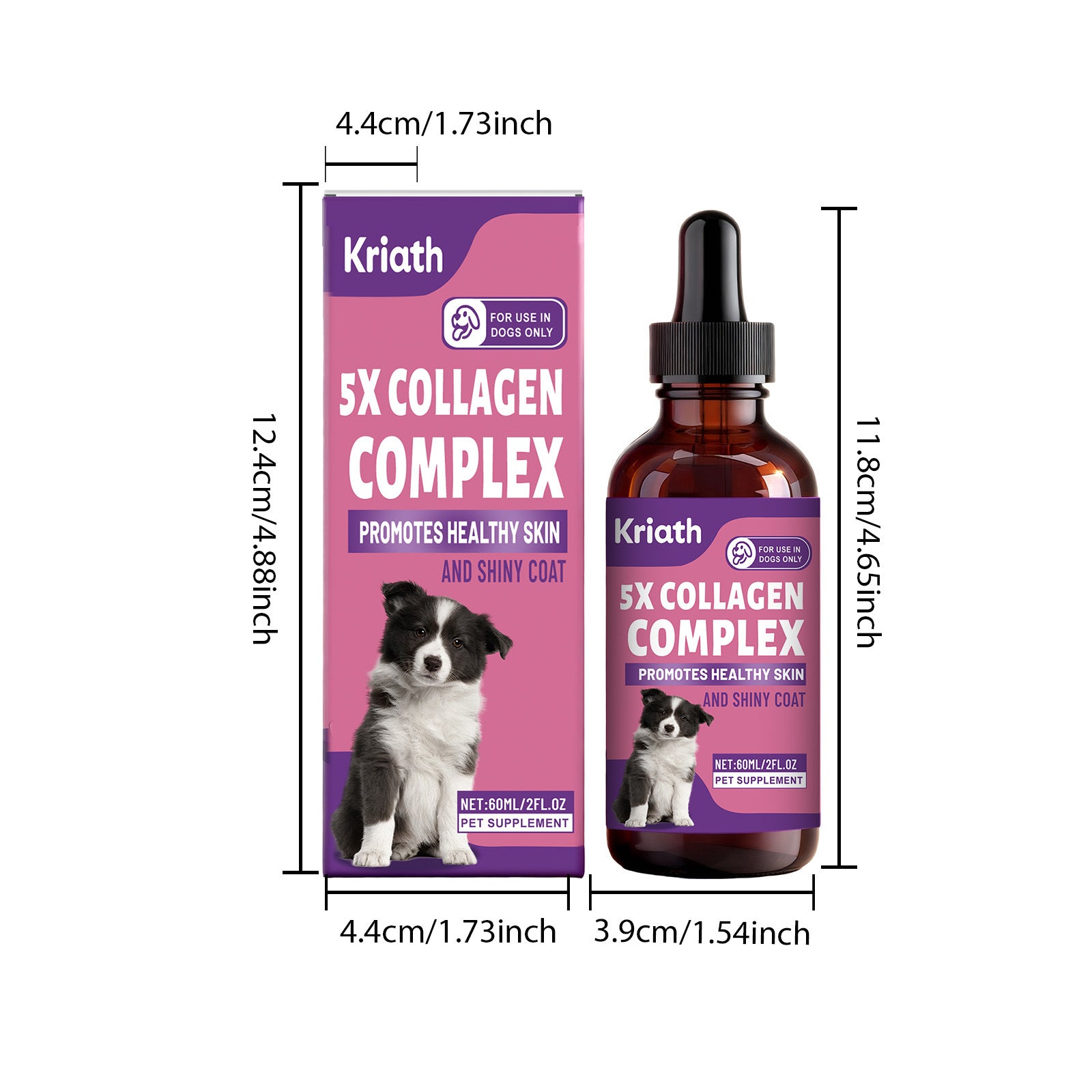 Nutritional dog collagen drops 60ml