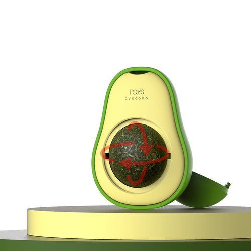 Catnip toy avocado style self play