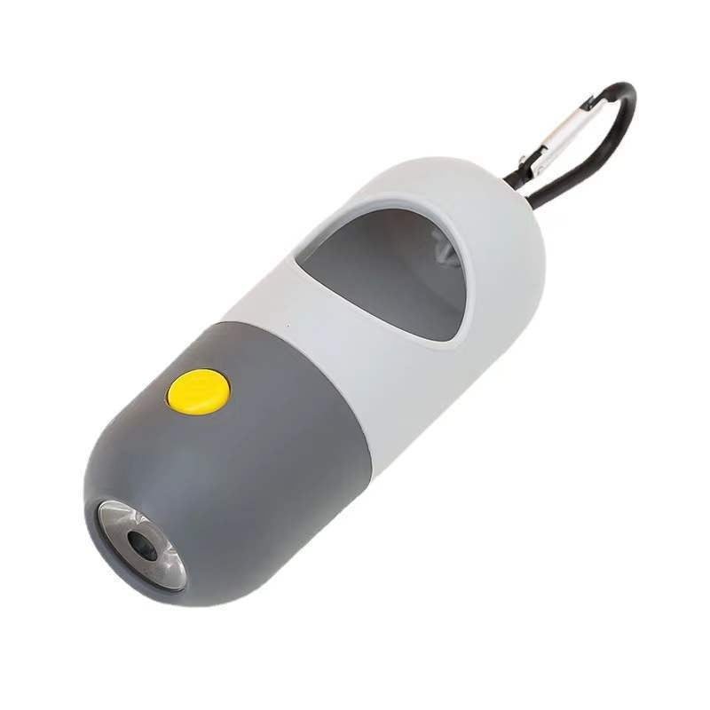 Portable LED Dog Poop Bag Dispenser – Leash Clip