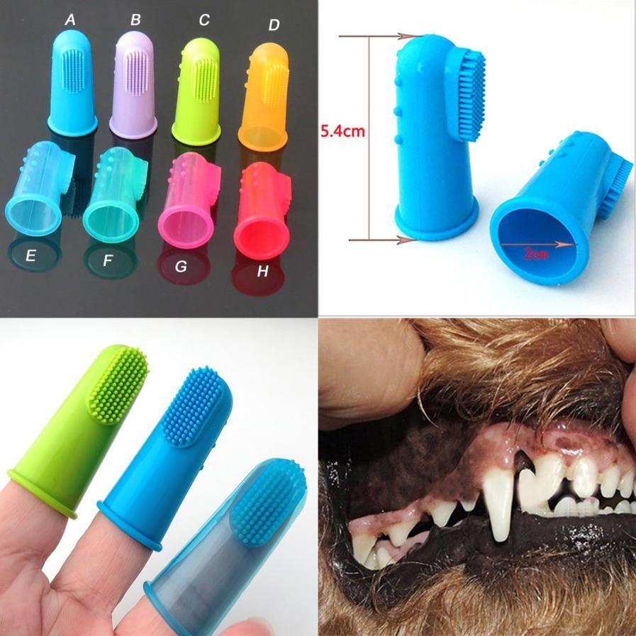 Dog Finger Toothbrush Soft Silicone – Cat & Puppy Dental Care