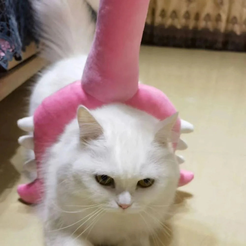 plush crusade stick cat toy — soft play with real indoor cat