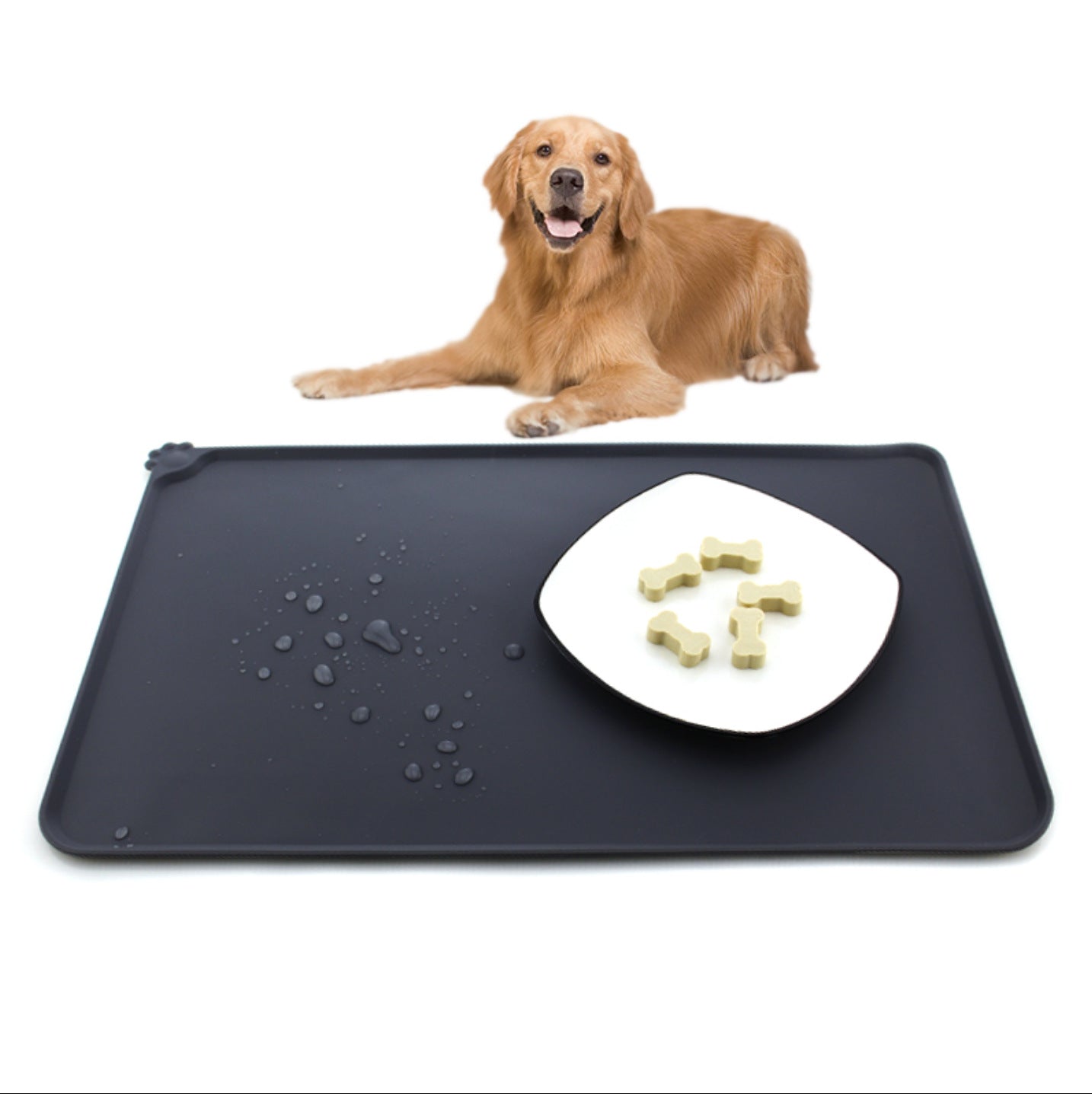 Waterproof Silicone Pet Food Mat – Non-Slip Feeding Placemat