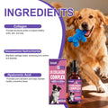 Dog collagen drops for joint and coat support bottle