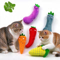 Vegetable catnip kick toys 5-pack plush for indoor cats — hug-kick play