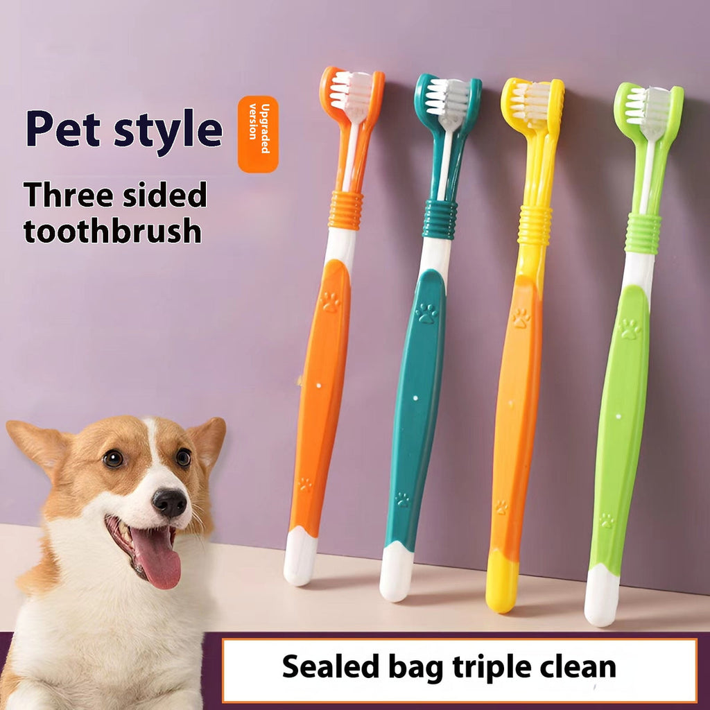 How to use pet dental cleaning pens — twist and gently clean