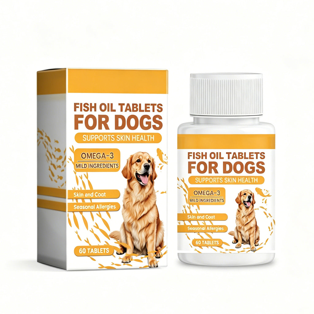 Dog fish oil chews skin and coat omega-3 supplement