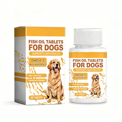 Dog fish oil chews skin and coat omega-3 supplement