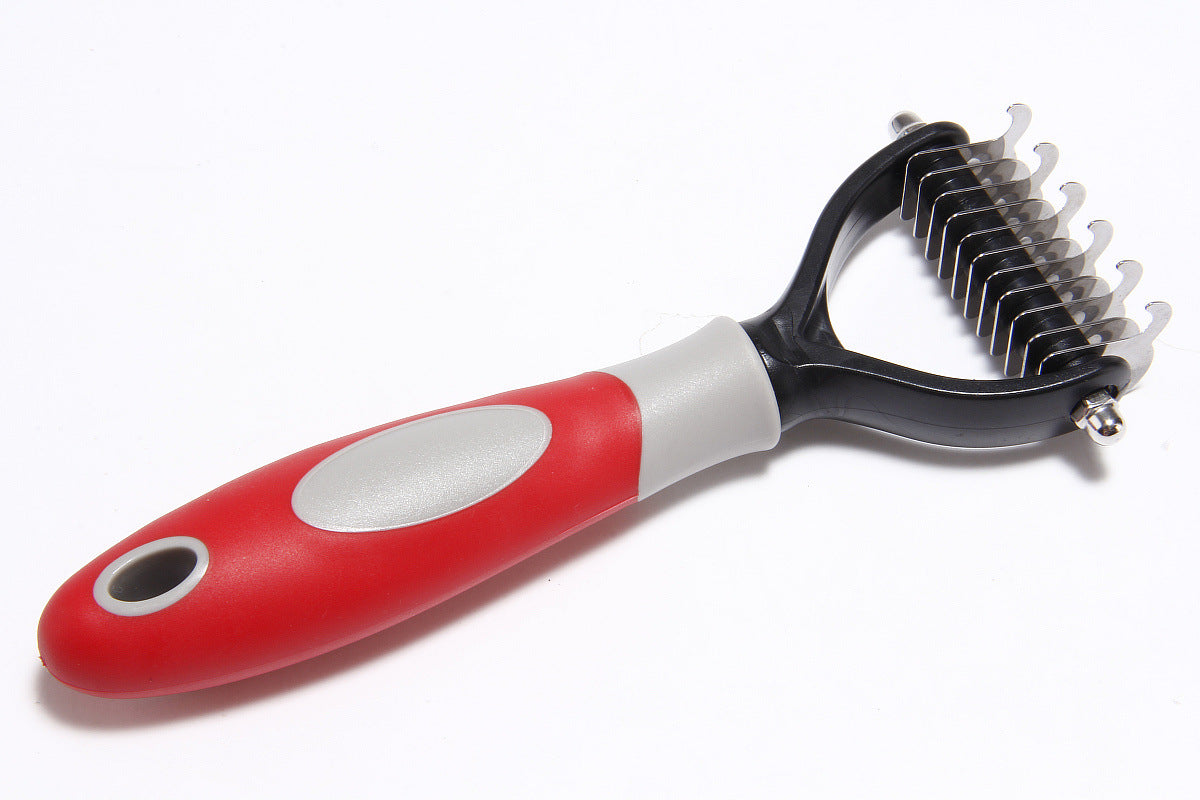Dematting Comb for Long Hair Dogs & Cats – Undercoat Knot Remover 3